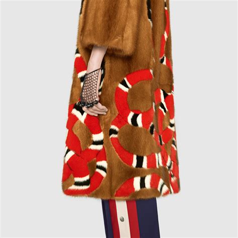 gucci coats for girls|gucci fur coats female.